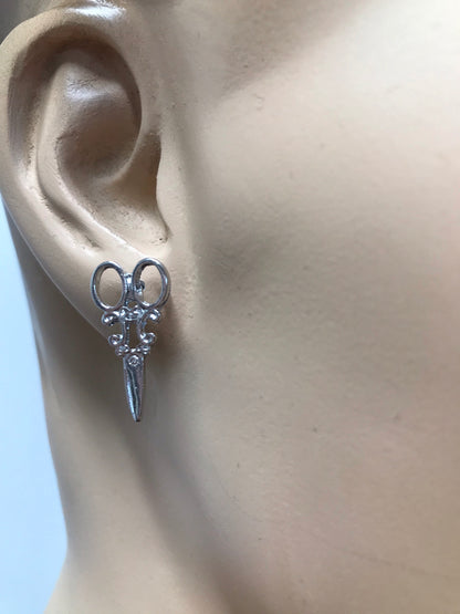 Simple Stud Scissor Earrings