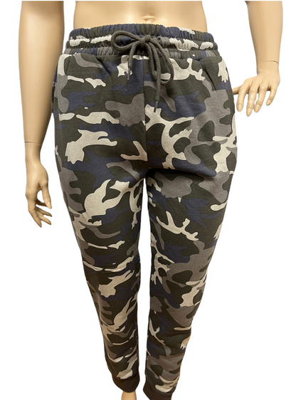 Plus Size Dusty CamoFleece Joggers