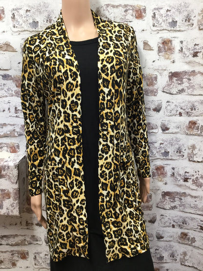 Mocha Leopard Print Cardigan