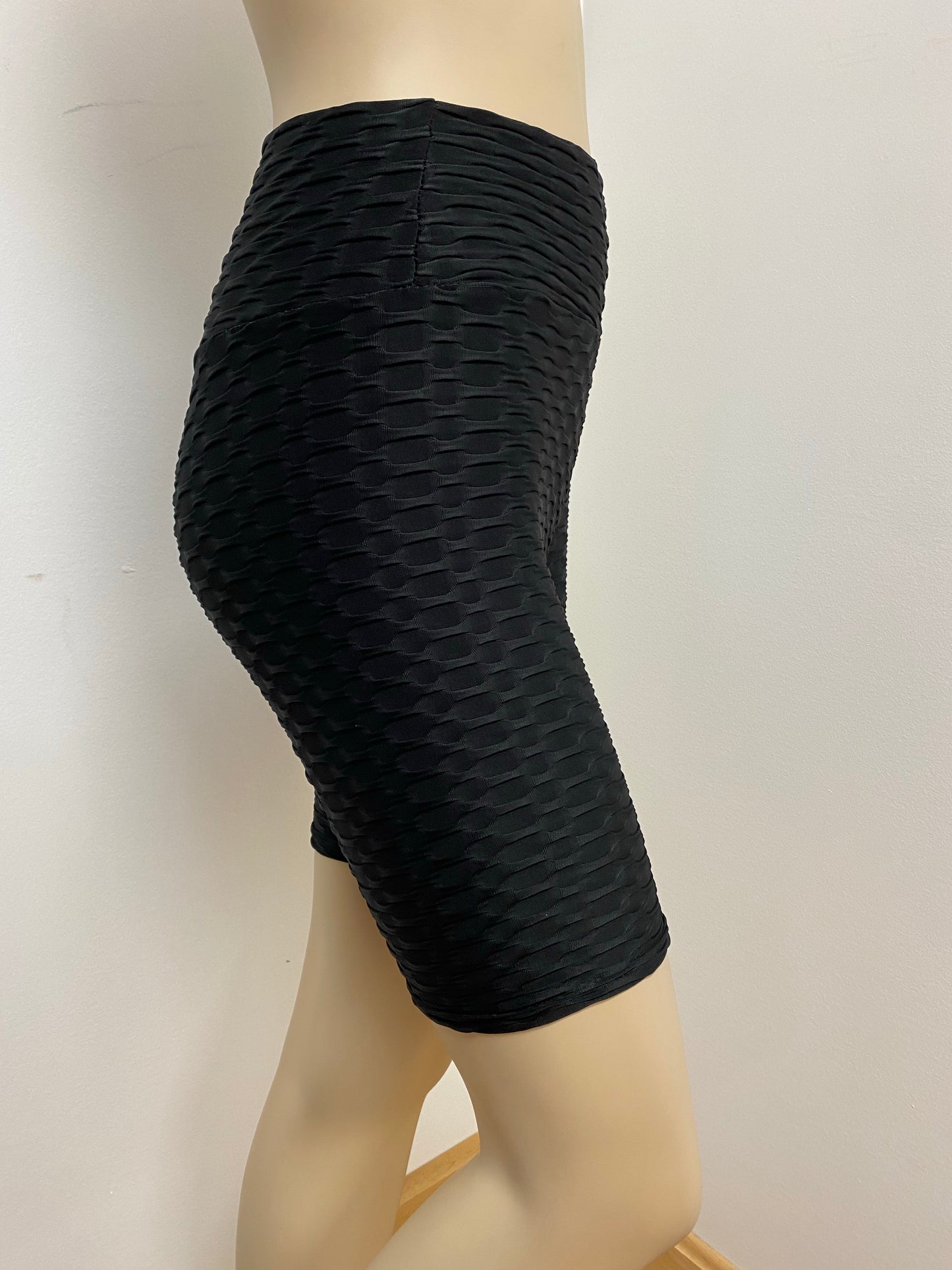 Honeycomb Textured Biker Shorts