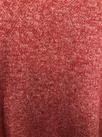 Plus Long Sleeve Hacci Heather Red Dress