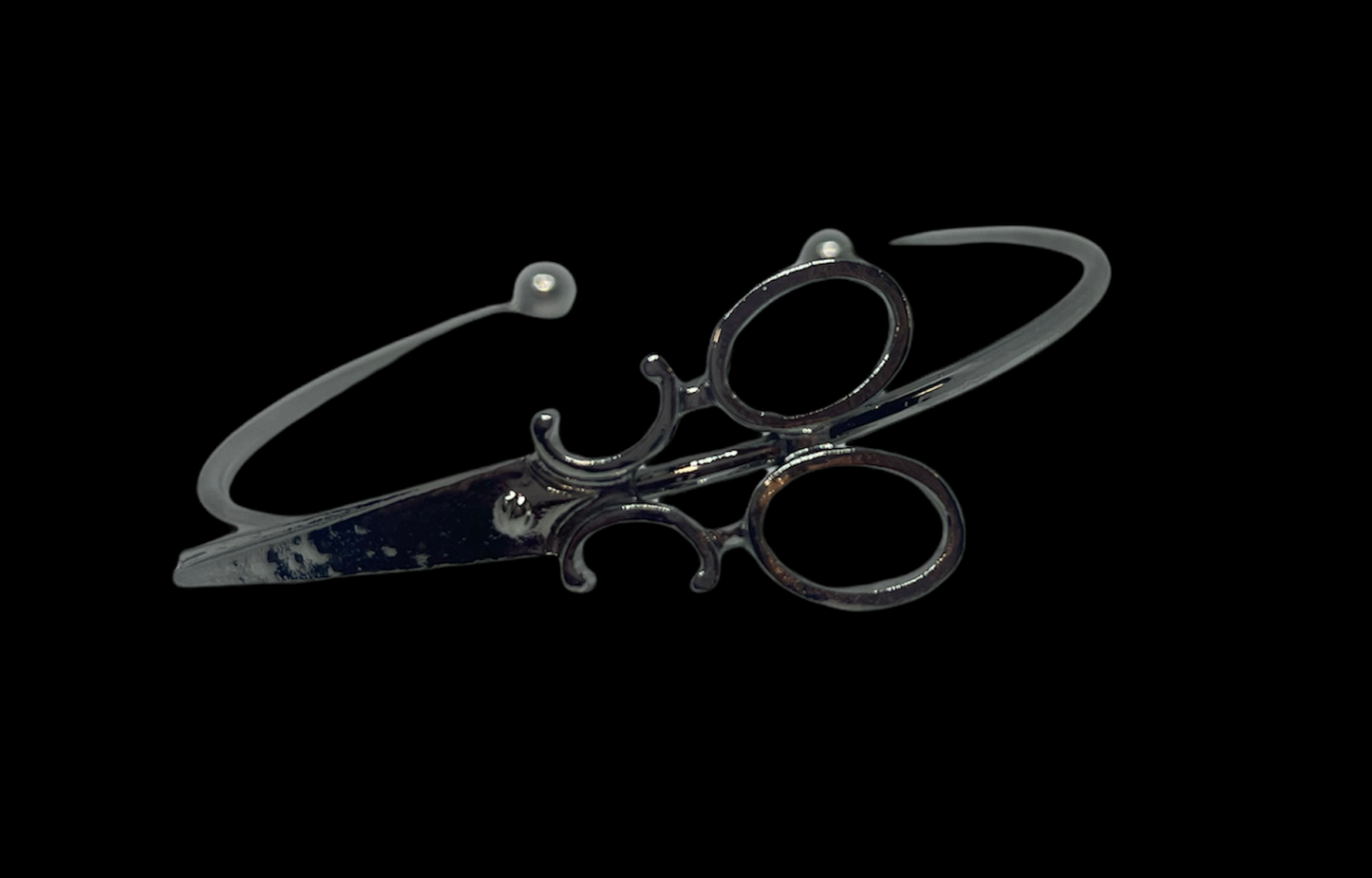 Silver Adjustable Scissor Bracelet
