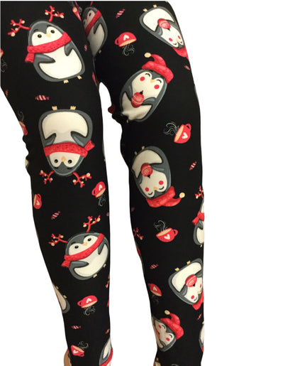 Christmas 1X3X Leggings "Christmas Penguin"