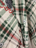 Plaid Mock Neck Reindeer Dress