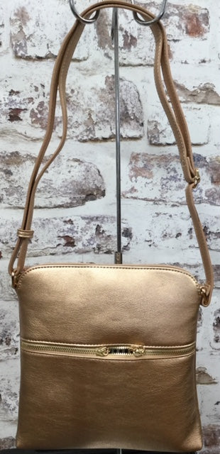 Rose Gold  Cross body Handbag