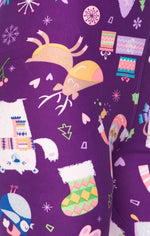 Christmas 1X3X Leggings "Purple Fun Christmas"