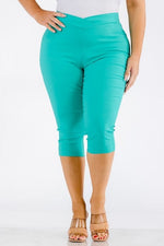 Plus V Waist Capri Capri